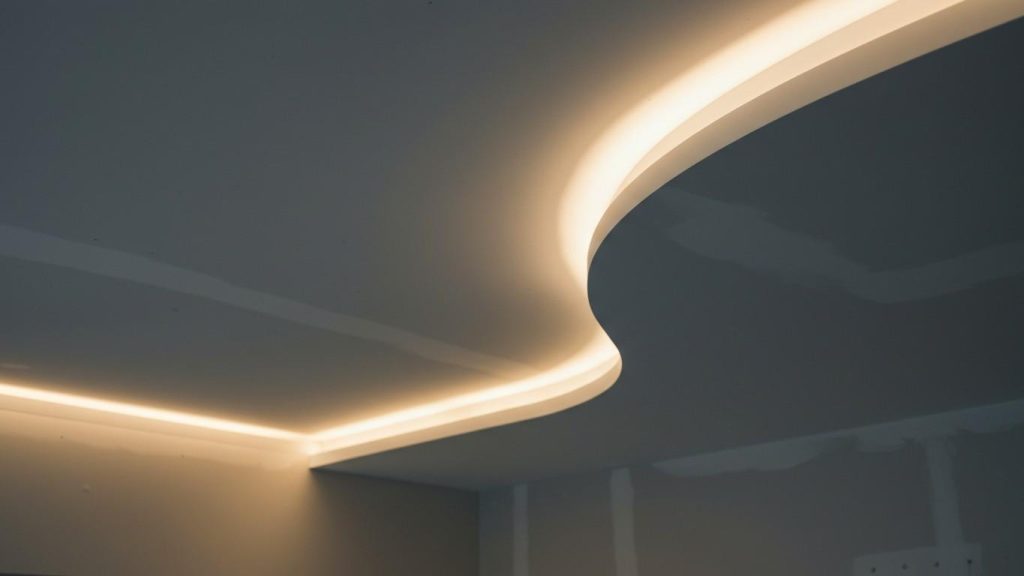 kak sdelat potolok iz gipsokartona 3