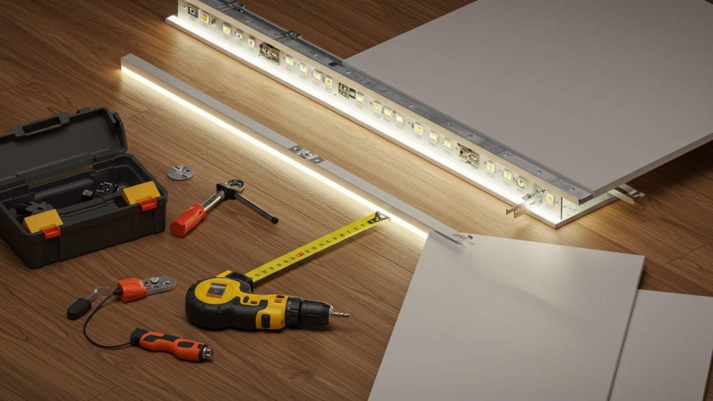 kak sdelat svetodiodnuyu podsvetku potolka 2