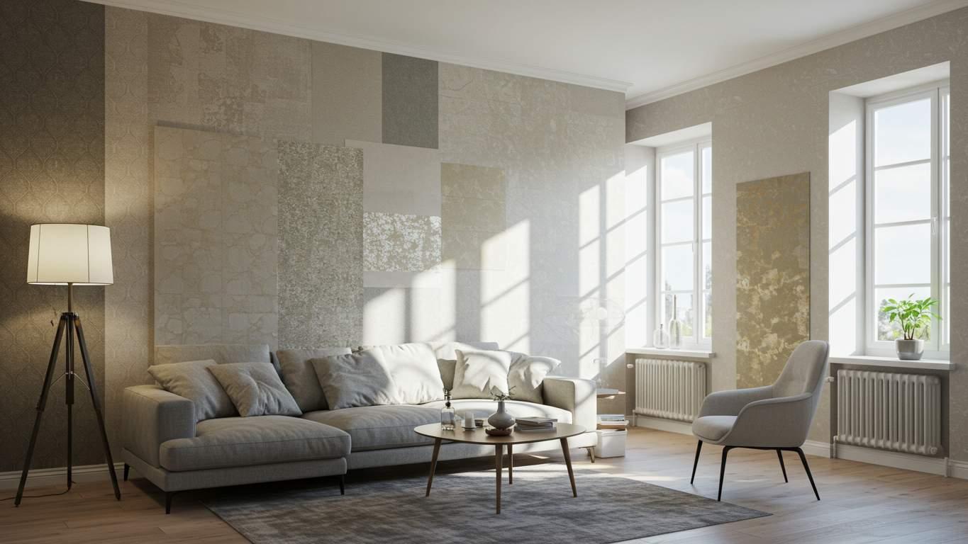 sovremennye idei otdelki sten oboyami 1