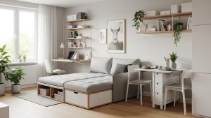 Как эффективно использовать пространство в маленькой комнате при ремонте