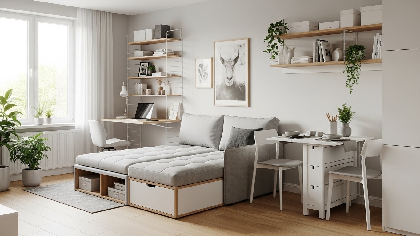 kak effektivno ispol zovat prostranstvo v malen koy komnate pri remonte